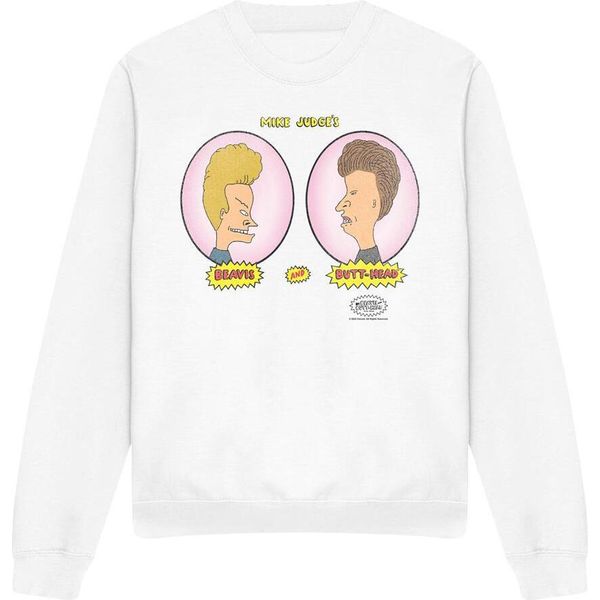 Beavis & Butthead - Felpa "Heads In Ovals"" Per Bambini/Ragazzi Unisex TV12582 (Xxl) (Weiß)"-image