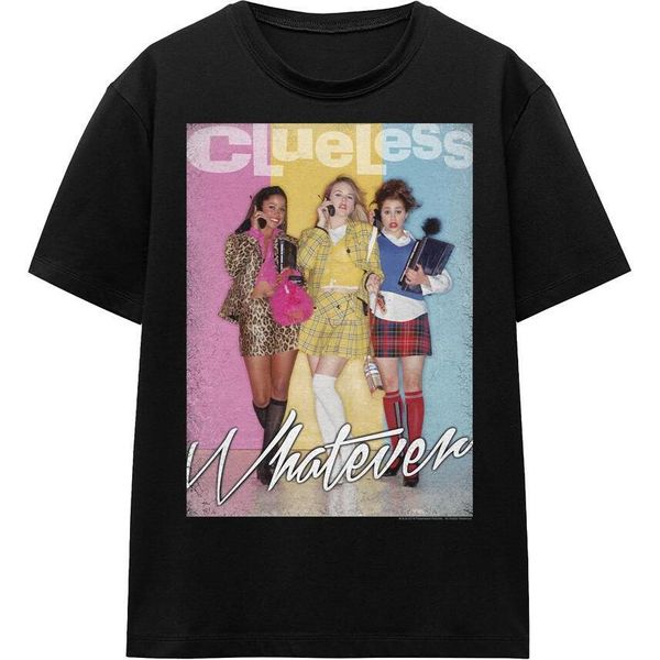 Clueless - Maglietta "Whatever"" Per Uomo/Donna Unisex TV15554 (Xxl) (Nero)"-image