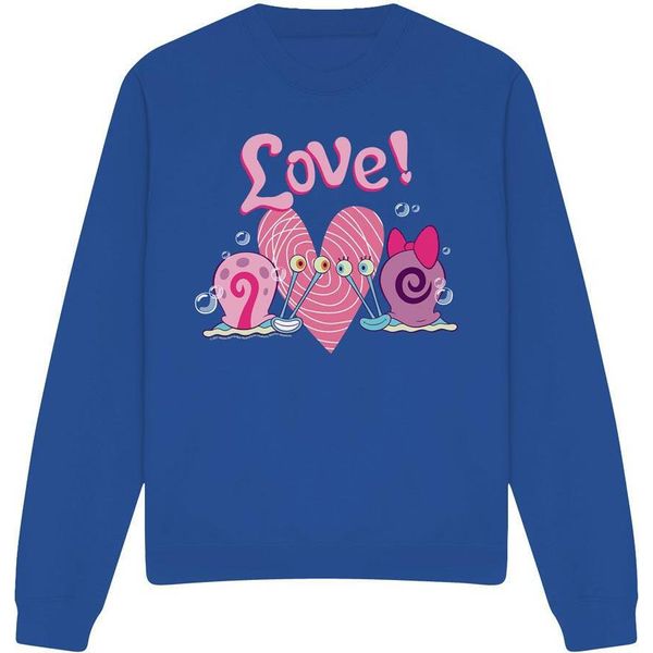 Spongebob Squarepants - Felpa "San Valentino"" Per Uomo/Donna Unisex TV12645 (S) (Blu Reale)"-image