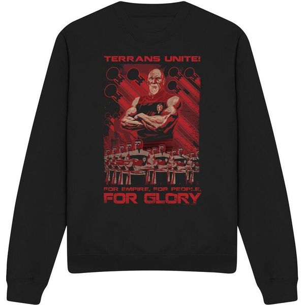 Star Trek - Felpa "Terrans Unite"" Per Uomo/Donna Unisex TV12039 (L) (Nero)"-image