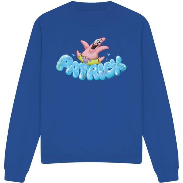 Spongebob Squarepants - Felpa "Happy Go Lucky"" Per Uomo/Donna Unisex TV12827 (Xxl) (Blu Reale)"-image