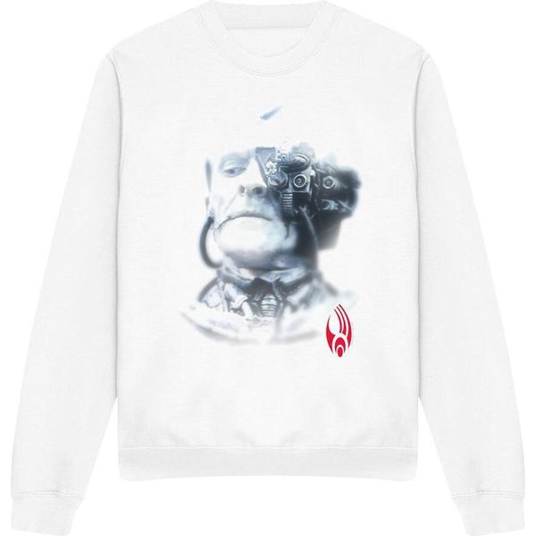 Star Trek - Felpa "Borg"" Per Uomo/Donna Unisex TV12274 (Xl) (Bianco)"-image