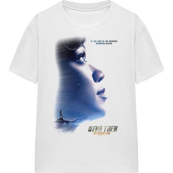 Star Trek: Discovery - Maglietta "Discovery Begins"" Per Uomo/Donna Unisex TV16116 (L) (Bianco)"-image