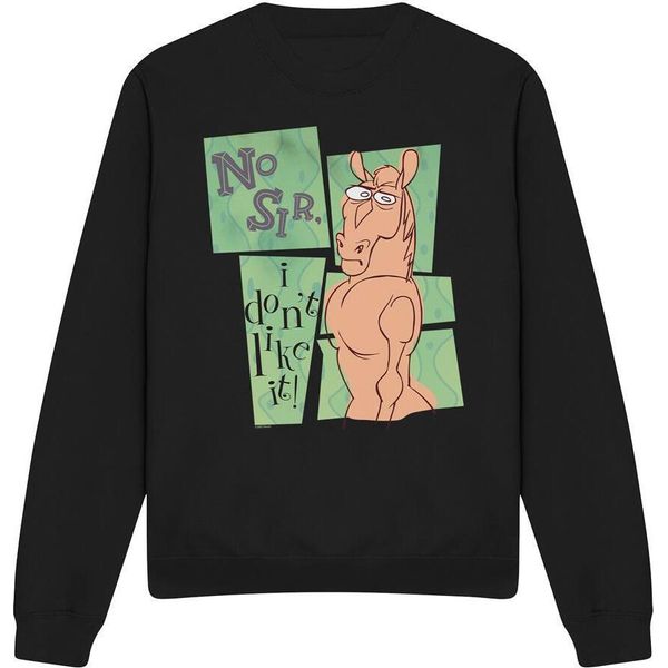 Ren & Stimpy - Felpa "No Sir I Don't Like It"" Per Uomo/Donna Unisex TV12724 (M) (Nero)"-image