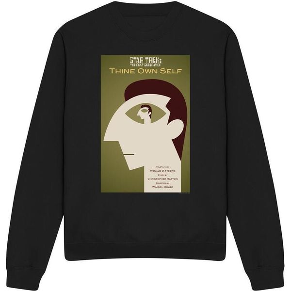 Star Trek - "The Next Generation Season 7 Episode 16"" Felpa FüR Herren/Damen Unisex TV12007 (S) (Schwarz)"-image