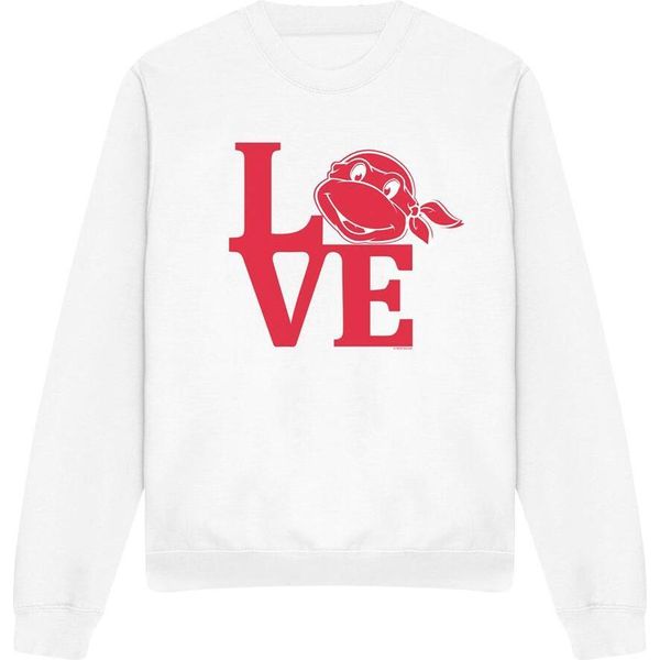 Teenage Mutant Ninja Turtles - Felpa "Love"" Per Bambini/Ragazzi Unisex - Valentinstag TV12643 (S) (Weiß)"-image