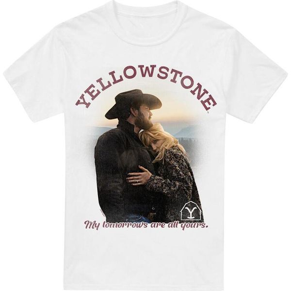 Yellowstone - Maglietta "Tomorrows"" Da Uomo TV5699 (S) (Bianco)"-image