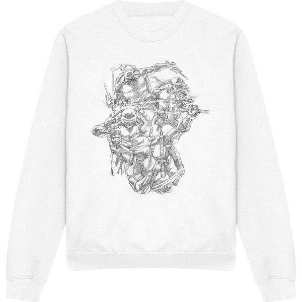 Teenage Mutant Ninja Turtles - Felpa "Shinobis"" Per Bambini/Ragazzi Unisex TV12754 (S) (Weiß)"-image