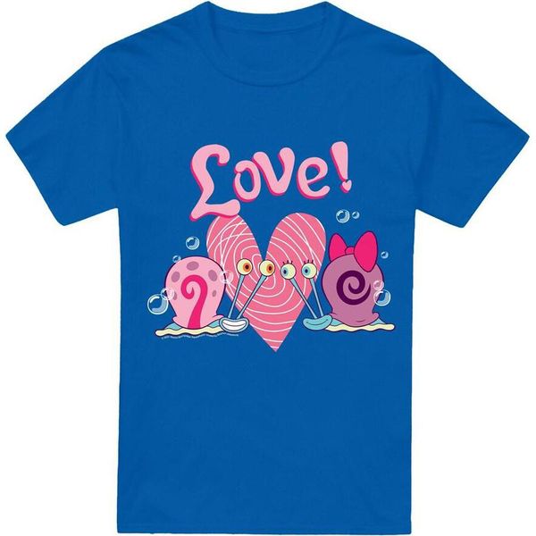 Spongebob Squarepants - Maglietta "Valentine's Love"" Da Uomo TV6374 (S) (Blu Reale)"-image