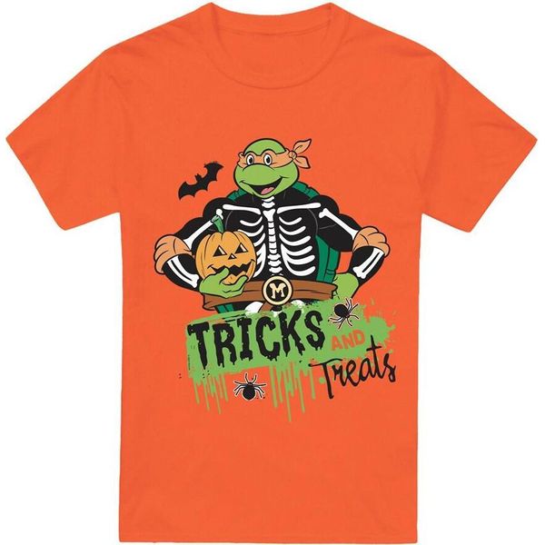 Teenage Mutant Ninja Turtles - Maglietta "Turtle Tricks"" Da Uomo TV6415 (Xxl) (Arancione)"-image