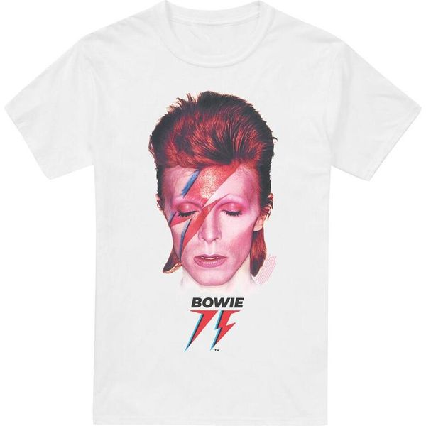 David Bowie - Maglietta "Aladdin Sane '75"" Da Uomo TV13394 (M) (Bianco)"-image