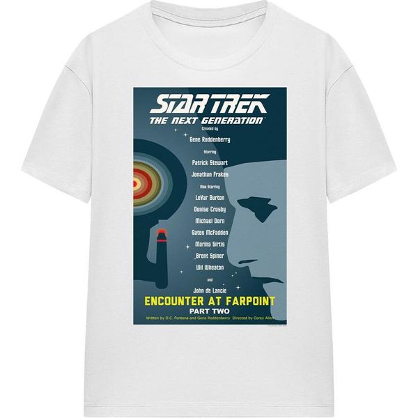 Star Trek - Maglietta "The Next Generation Stagione 1 Episodio 2"" Per Uomo/Donna Unisex TV16310 (S) (Bianco)"-image