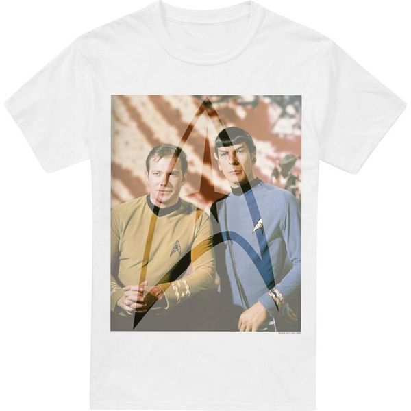 Star Trek - Maglietta "Classic Duo"" Da Uomo TV13626 (Xxl) (Bianco)"-image