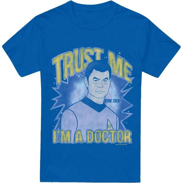 Star Trek - Maglietta "Doctor"" Da Uomo TV13618 (S) (Blu Reale)"-image