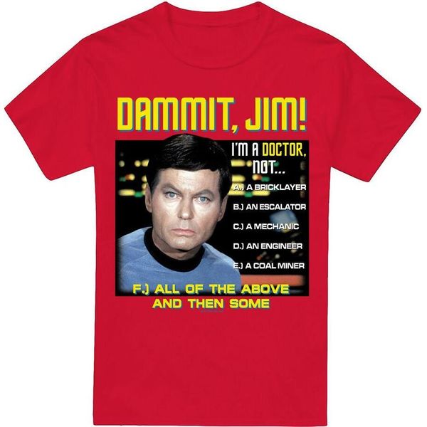 Star Trek - Maglietta "All Of The Above"" Da Uomo TV5497 (Xxl) (Rosso)"-image