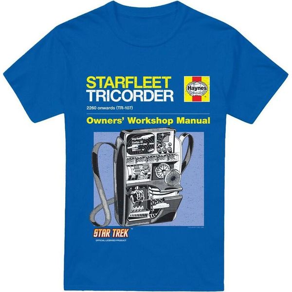 Star Trek - Maglietta "Tricorder"" Da Uomo TV13703 (Xl) (Blu Reale)"-image