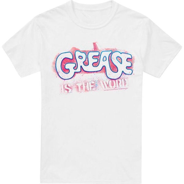 Grease - Maglietta "Grease Is The Word"" Da Uomo TV6894 (Xl) (Bianco)"-image