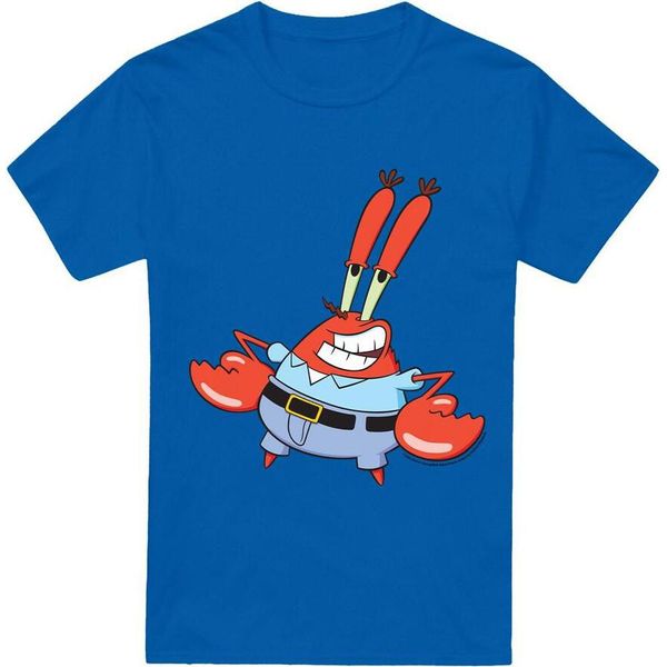 Spongebob Squarepants - Maglietta "Mr Krabby"" Da Uomo TV6661 (Xl) (Blu Reale)"-image