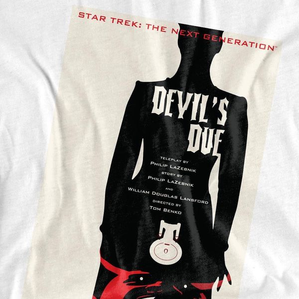 Maglietta Star Trek - "The Next Generation Stagione 4 Episodio 13"" Per Uomo/Donna Unisex TV9960 (Xl) (Bianco)"-image