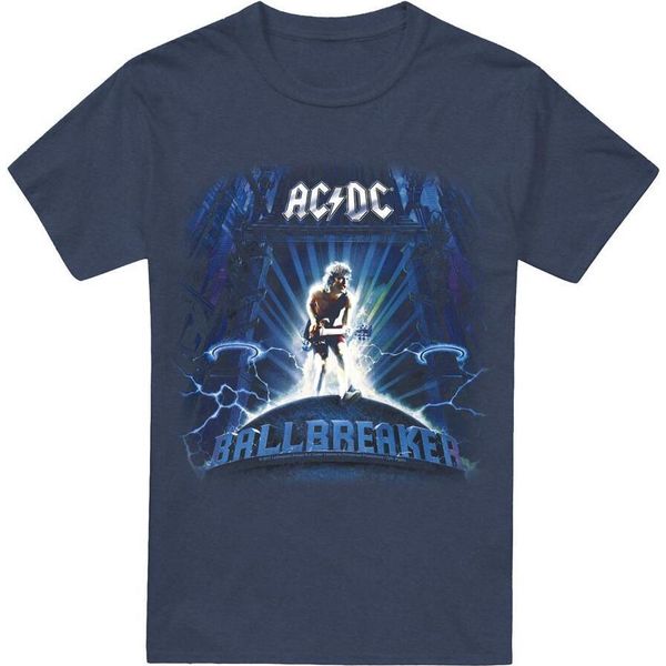 Ac/Dc - Maglietta "Ballbreaker"" Per Uomo/Donna Unisex TV17405 (Xl) (Blu Navy)"-image