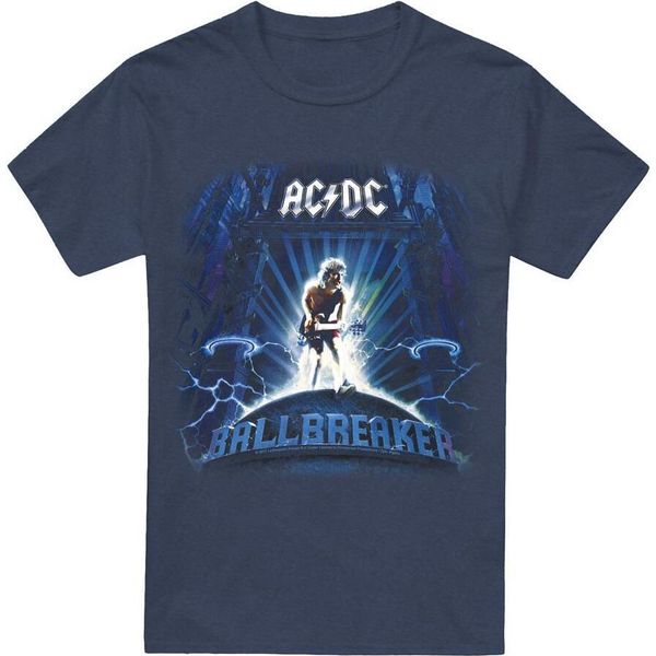 Ac/Dc - Maglietta "Ballbreaker"" Per Uomo/Donna Unisex TV17405 (M) (Blu Navy)"-image