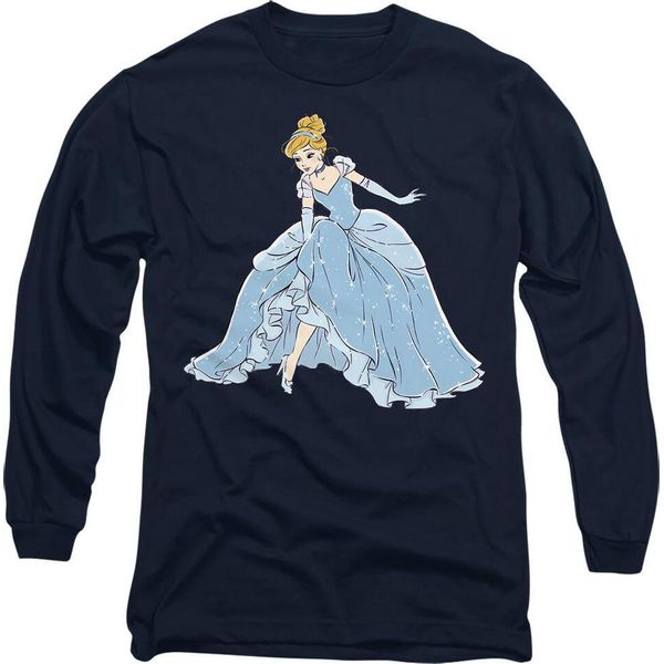 Cenerentola - Maglietta "Principessa Scintillante"" Per Uomo/Donna Unisex TV14597 (L) (Blu Navy)"-image