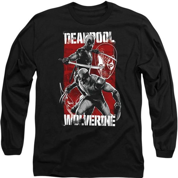 Deadpool & Wolverine - T-Shirt Unisex Uomo/Donna TV14189 (Xl) (Nero)-image