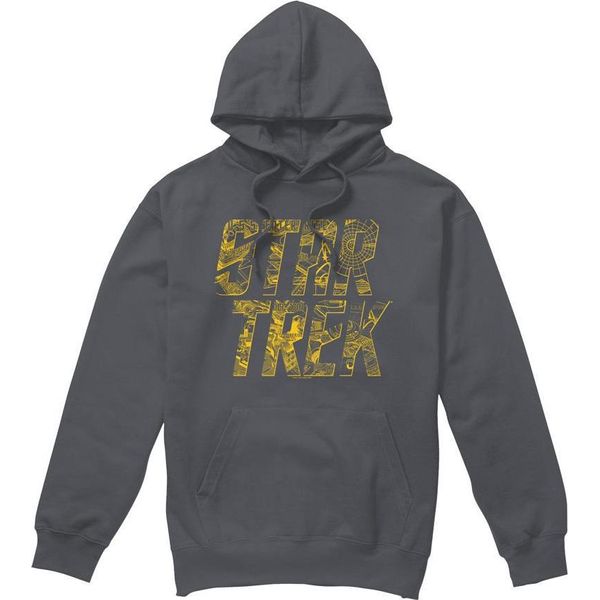 Star Trek - Felpa Con Cappuccio Da Uomo TV7432 (Xl) (Carbone)-image
