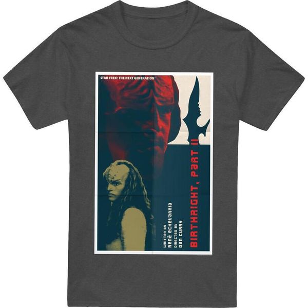 Maglietta Star Trek - "The Next Generation Stagione 6 Episodio 17"" Per Uomo/Donna Unisex TV17920 (Xl) (Charcoal)"-image