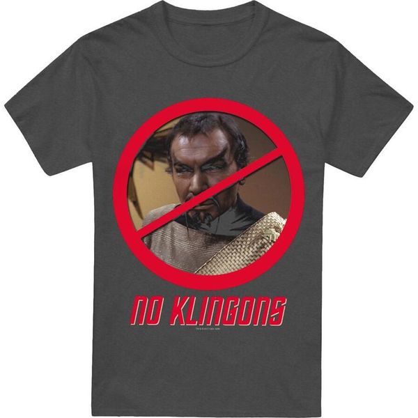 Star Trek - Maglietta "No Klingon"" Per Uomo/Donna Unisex TV17933 (L) (Charcoal)"-image