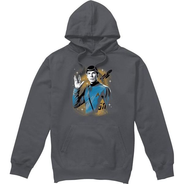 Star Trek - Felpa Con Cappuccio "Prosper"" Da Uomo TV7560 (L) (Charcoal)"-image