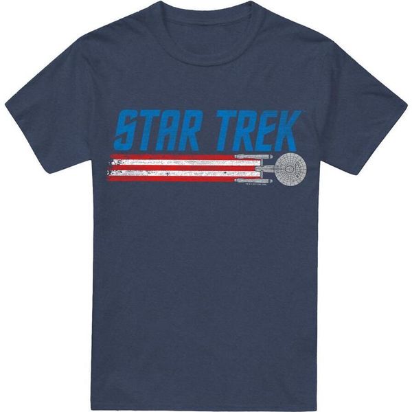 Star Trek - Maglietta "Enterprise"" Per Uomo/Donna Unisex TV17996 (Xl) (Blu Navy)"-image
