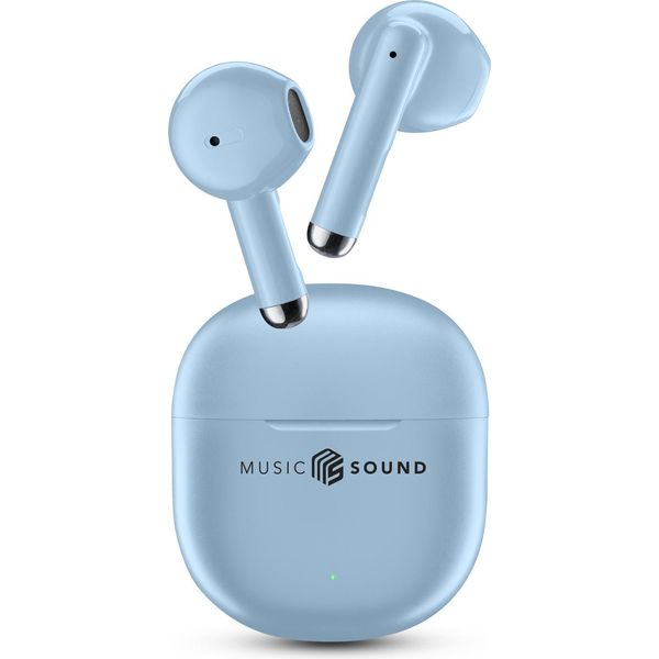 Musica Sound 8018080491184 Cuffie Senza Fili In Ear Per Chiamate/Musica Bluetooth Blu-image