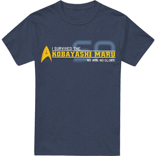 Star Trek - Maglietta "I Survived"" Per Uomo/Donna Unisex TV18194 (L) (Blu Navy)"-image