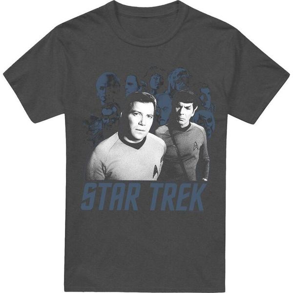Star Trek - Maglietta "Kirk Spock & Company"" Per Uomo/Donna Unisex TV18179 (M) (Charcoal)"-image