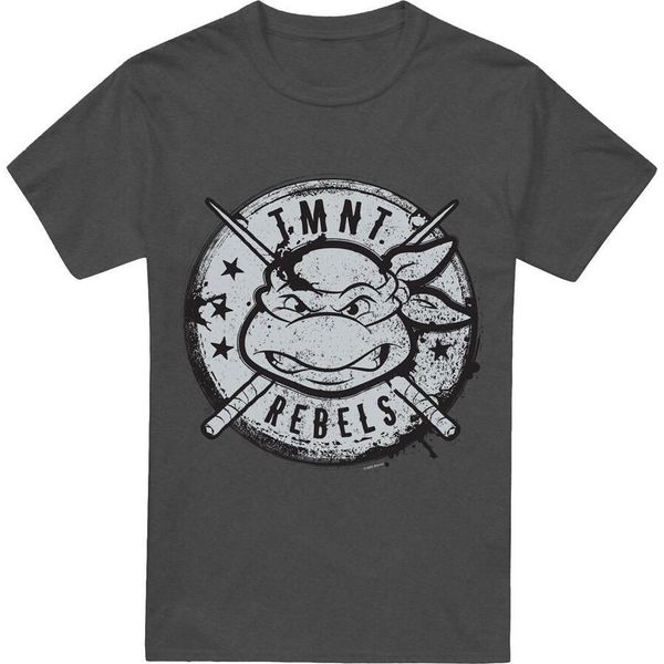 Teenage Mutant Ninja Turtles - Maglietta "Rebels"" Per Uomo/Donna Unisex TV18367 (L) (Charcoal)"-image