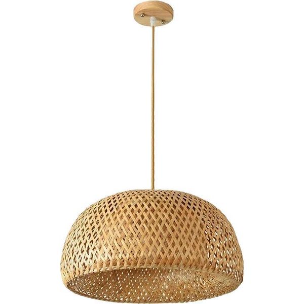 Lampada A Sospensione, Design Lavorato A Mano, Materiali Ecologici, One Style 01, 45 Cm Senza Lampadina-image