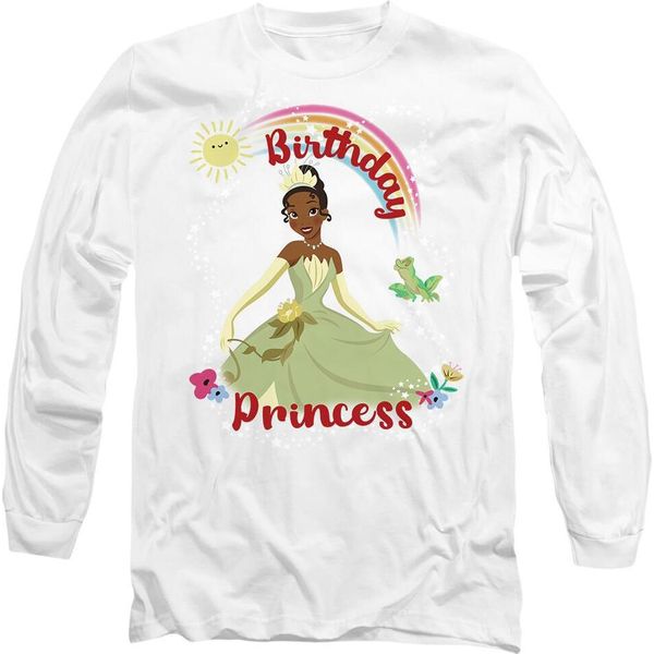 La Principessa E Il Ranocchio - Maglietta "Compleanno Della Principessa"" Per Bambini/Ragazzi Unisex TV14259 (S) (Weiß)"-image