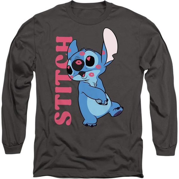 Lilo & Stitch - Maglietta "Covered In Kisses"" Per Uomo/Donna Unisex TV14361 (M) (Carbone)"-image