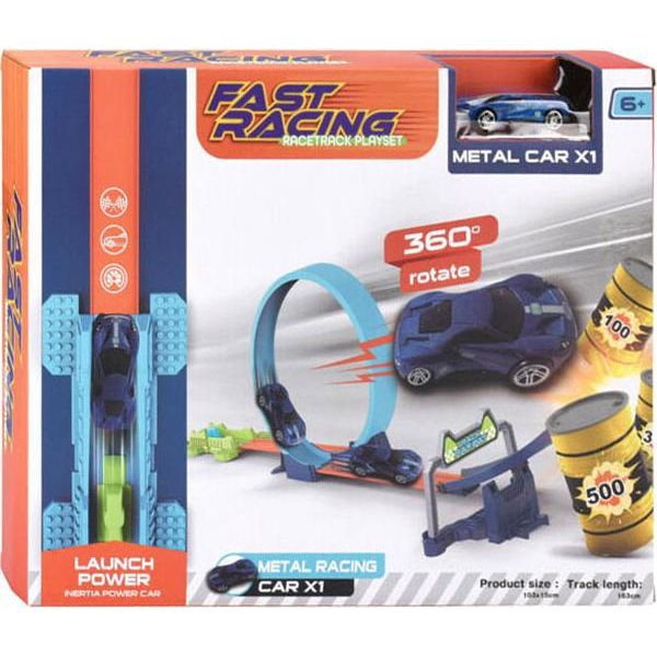Gioco Della Pista Per Auto Con 2 Macchine - Pista Giocattolo Per Bambini-image