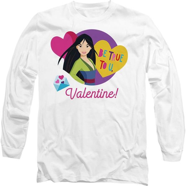 Disney Princess - Maglietta "Sii Fedele A Te"" Per Uomo/Donna Unisex - San Valentino TV14838 (L) (Bianco)"-image