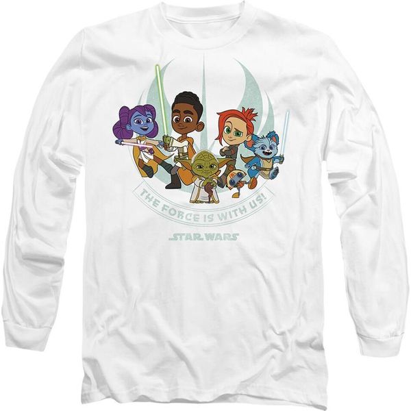 Star Wars - Maglietta "Giovani Jedi Avventura La Forza è Con Noi"" Per Bambini/Donne Unisex TV14518 (Xxl) (Bianco)"-image
