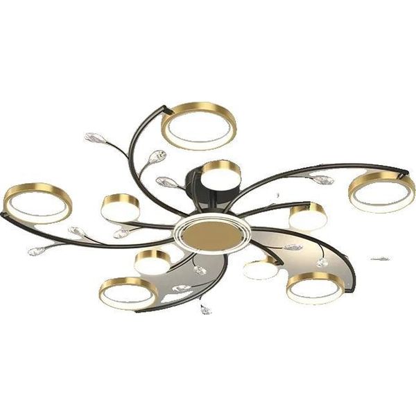 Lampada A Sospensione, Design Moderno, Efficienza Energetica, 10 Teste, 3 Colori Senza Telecomando-image