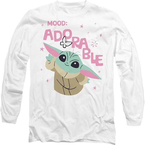 Star Wars: The Mandalorian - Maglietta "Mood Adorable"" Per Uomo/Donna Unisex TV14249 (M) (Bianco)"-image