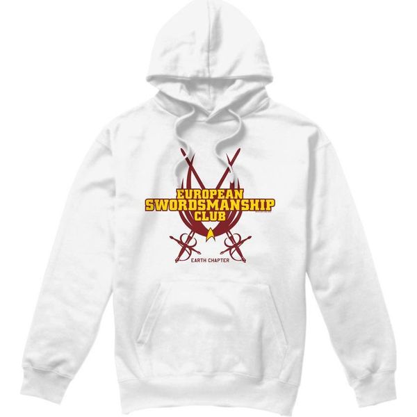 Star Trek - Felpa Con Cappuccio "Swordsmanship Club"" Da Uomo TV8439 (Xl) (Bianco)"-image