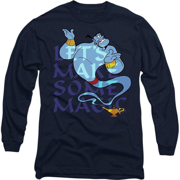 Aladdin - Maglietta "Let's Make Some Magic"" Per Uomo/Donna Unisex TV14446 (S) (Blu Navy)"-image