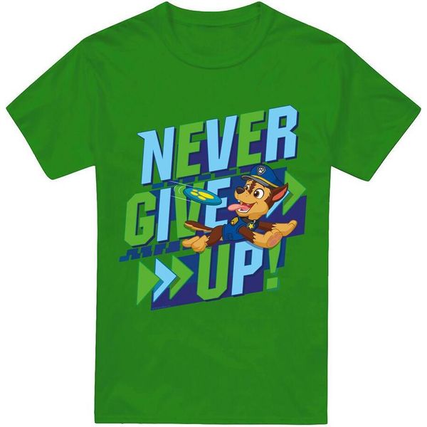 Paw Patrol - Maglietta "Never Give Up"" Da Uomo TV6728 (Xl) (Verde Irlandese)"-image