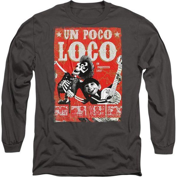 Coco - Maglietta "Un Poco Loco"" Per Uomo/Donna Unisex TV14178 (M) (Carbone)"-image