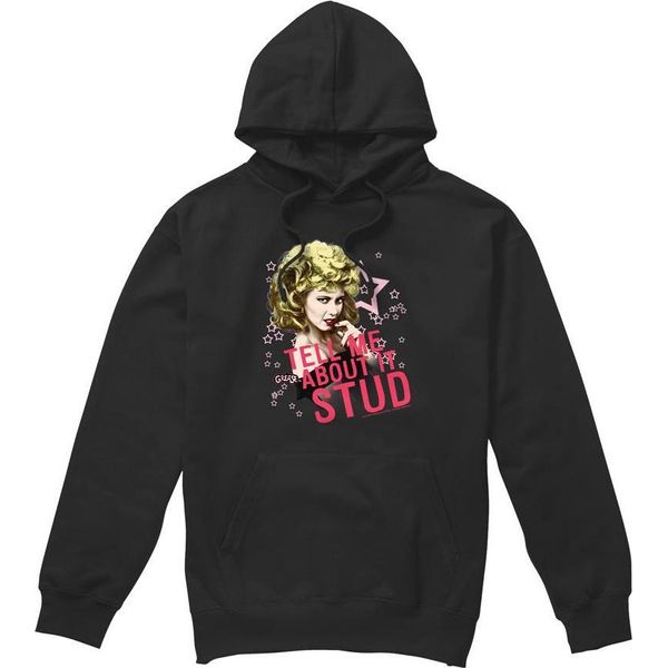 Grease - Felpa Con Cappuccio "Tell Me About It Stud"" Per Uomo TV9040 (L) (Nero)"-image