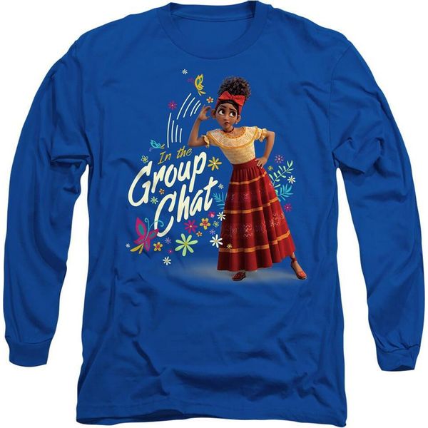 Encanto - Maglietta "In The Group Chat"" Per Uomo/Donna Unisex TV14549 (L) (Blu Reale)"-image